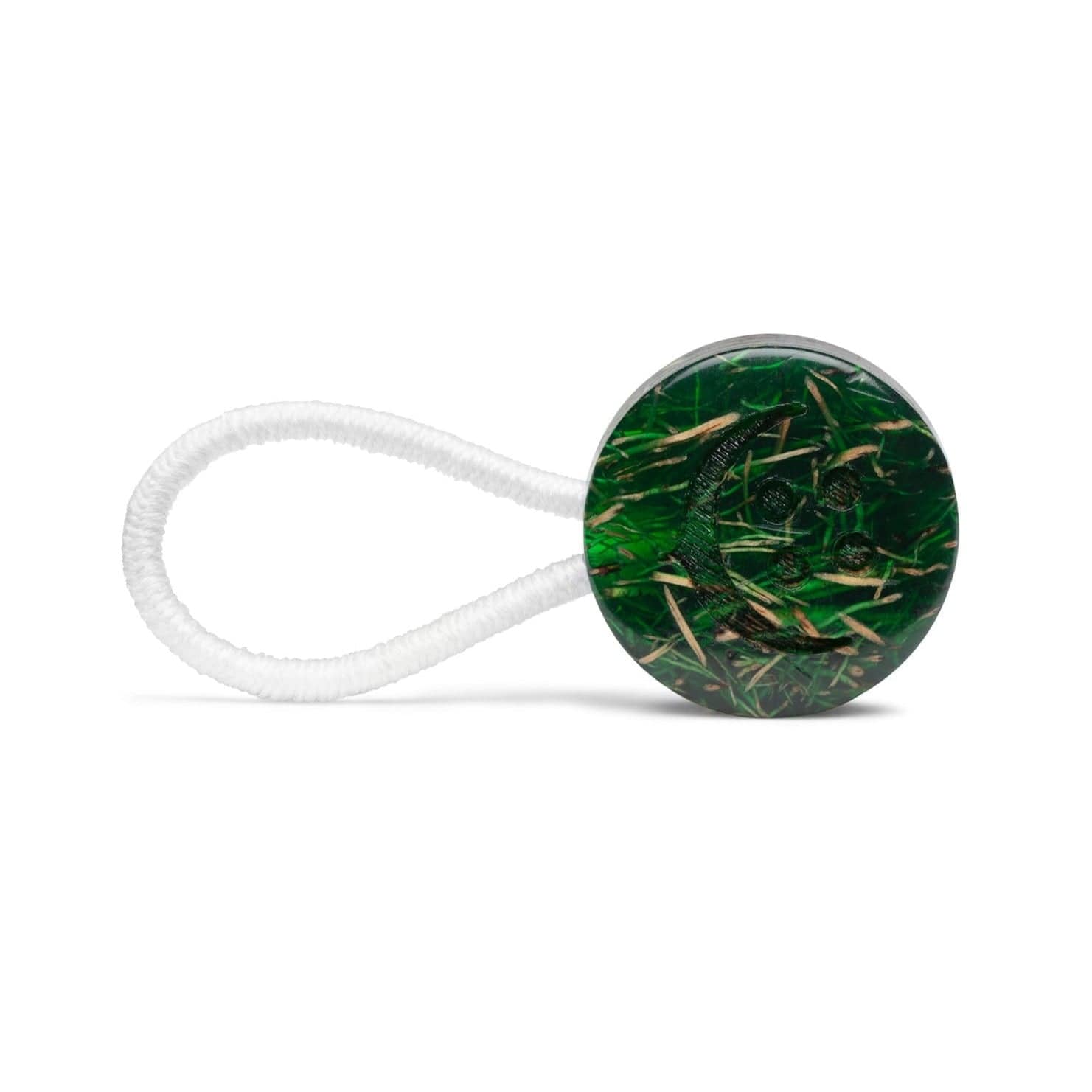 Top view picture of an upcycled Green Coconut Shirt Collar Extender