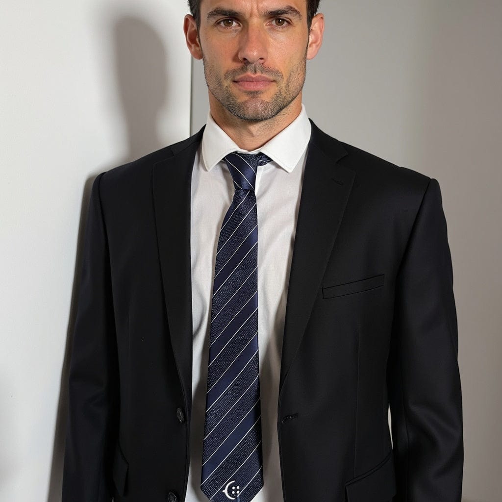 LA CRAVATE BOTTIGLIA- À RAYURES ORION