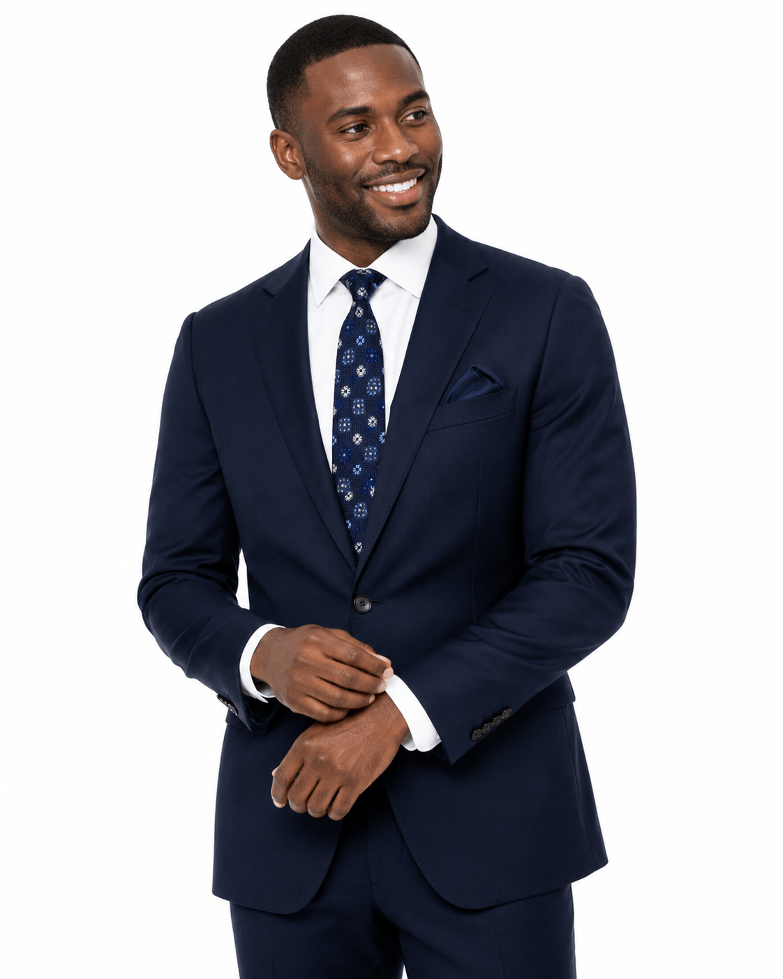 FANCY TIE BLUE NAVY- SKINNY