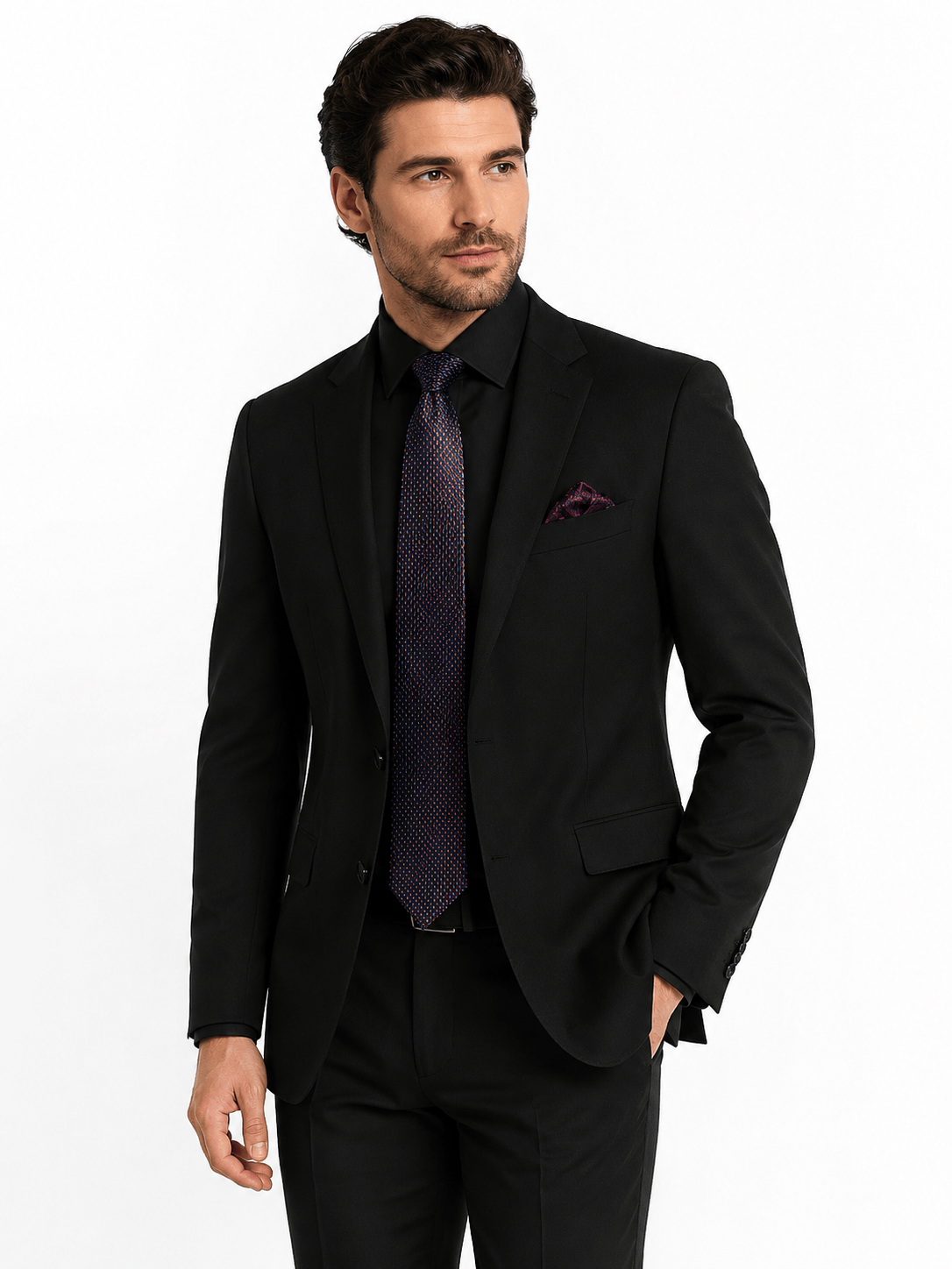 LAVISH NAVY CLASSIC TIE