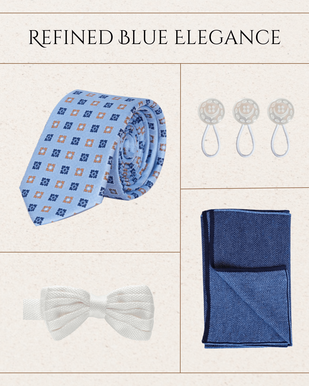 ENSEMBLE "DIRECTION LE BUREAU" - ÉLÉGANCE BLEU RAFFINÉ