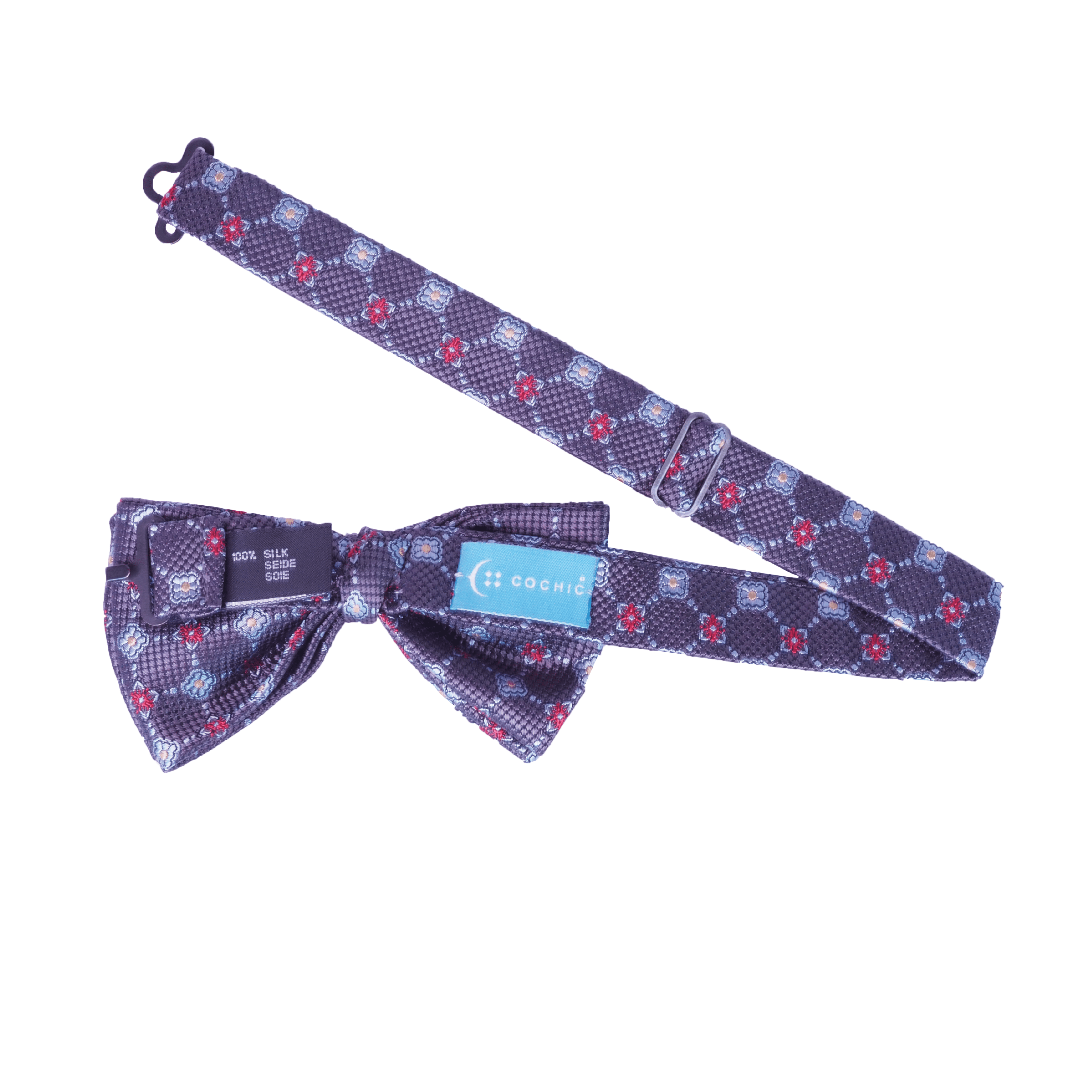 CHOCOLATE BLUES BOW TIE