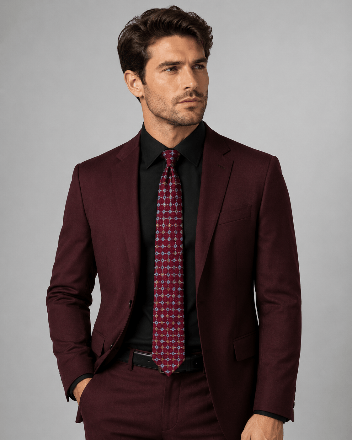 MAJESTIC FLORALS CLASSIC TIE