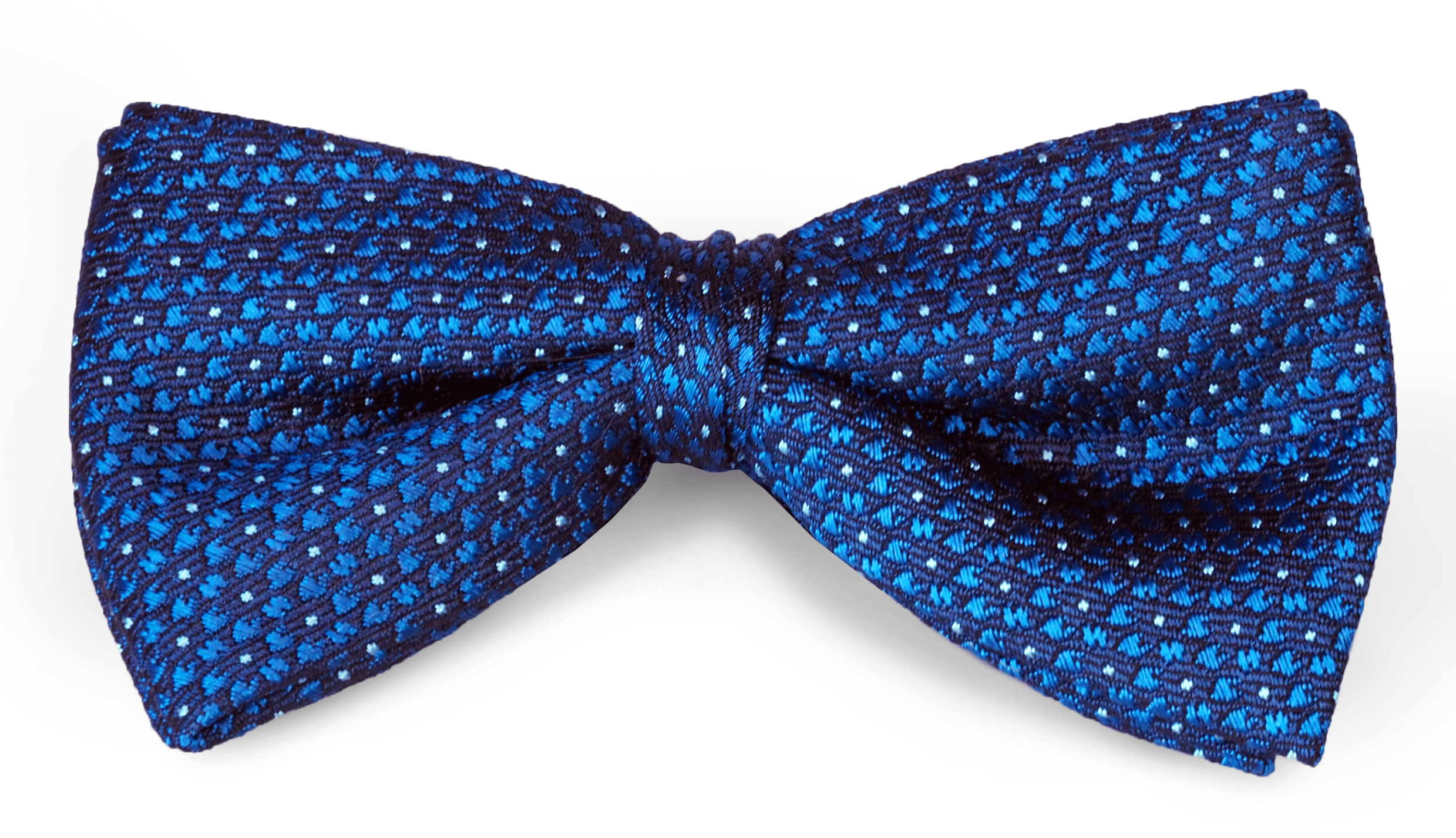 NOEUD PAPILLON À POIS MARINE