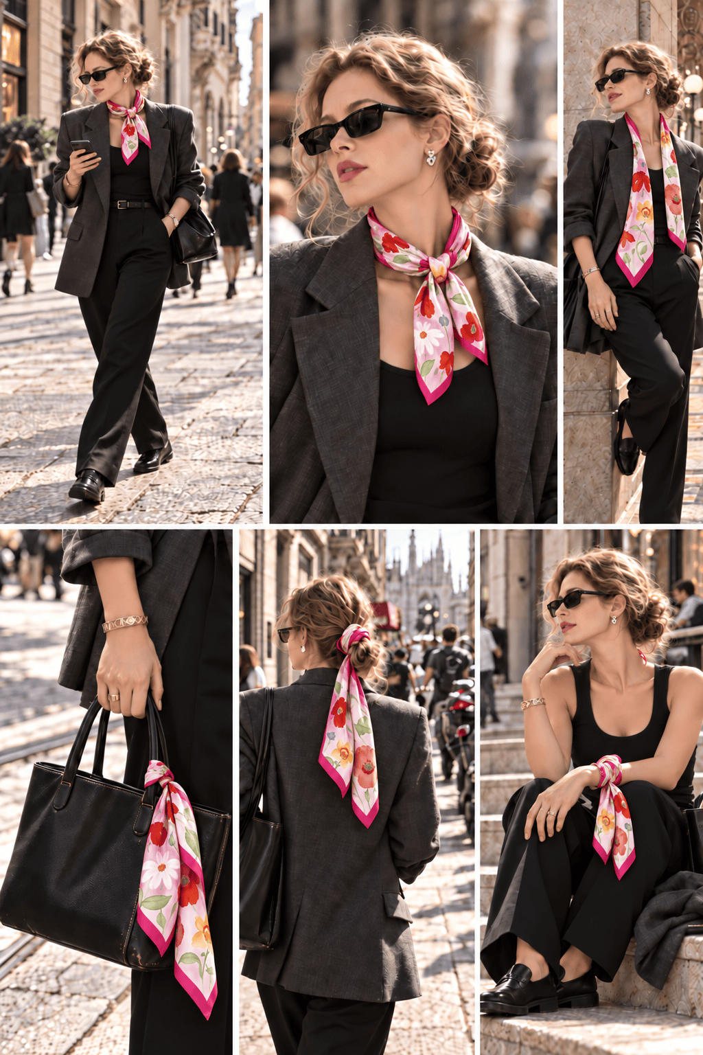 Sofia silk foulard - Cochic