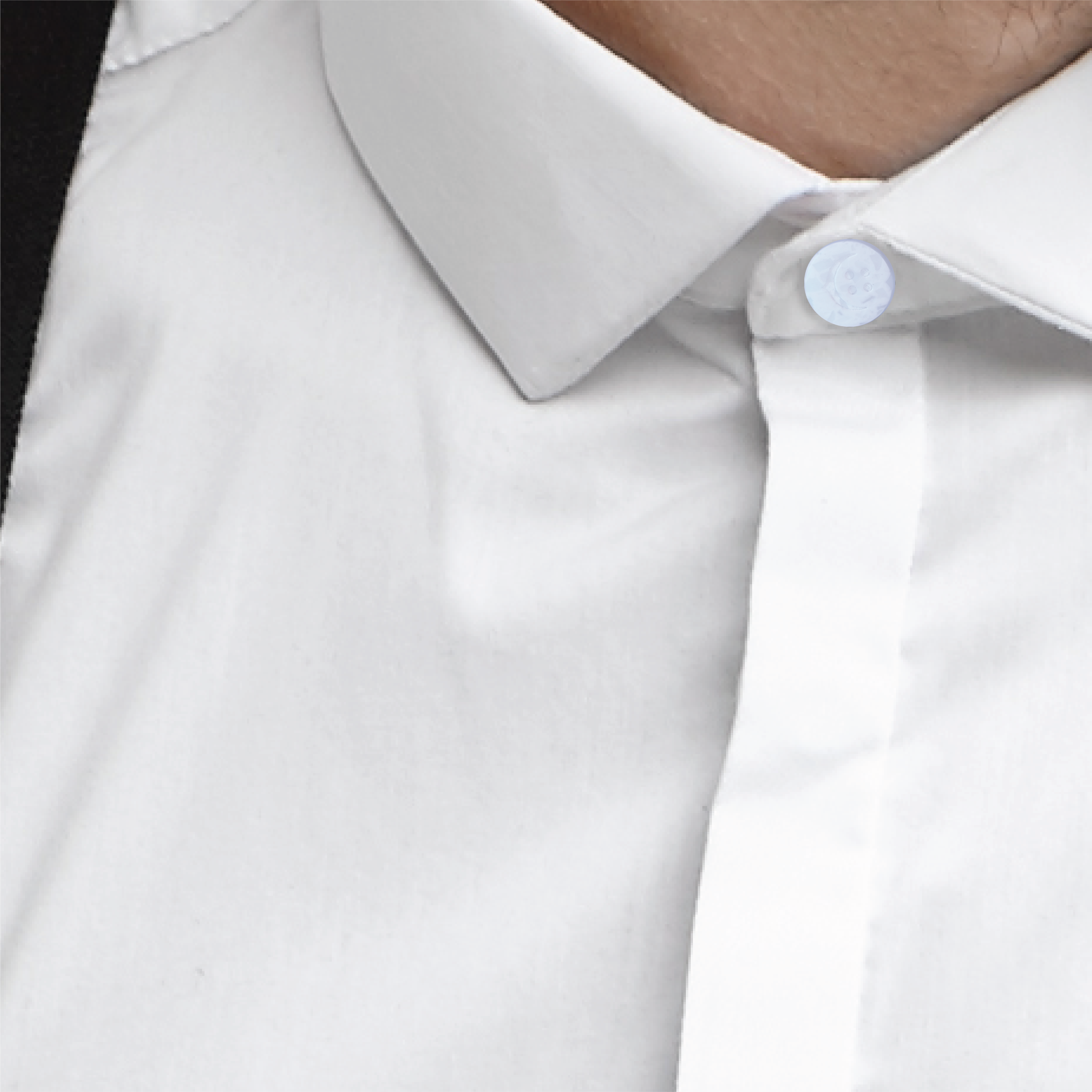 Recycled Plastic Shirt Collar Extender - White