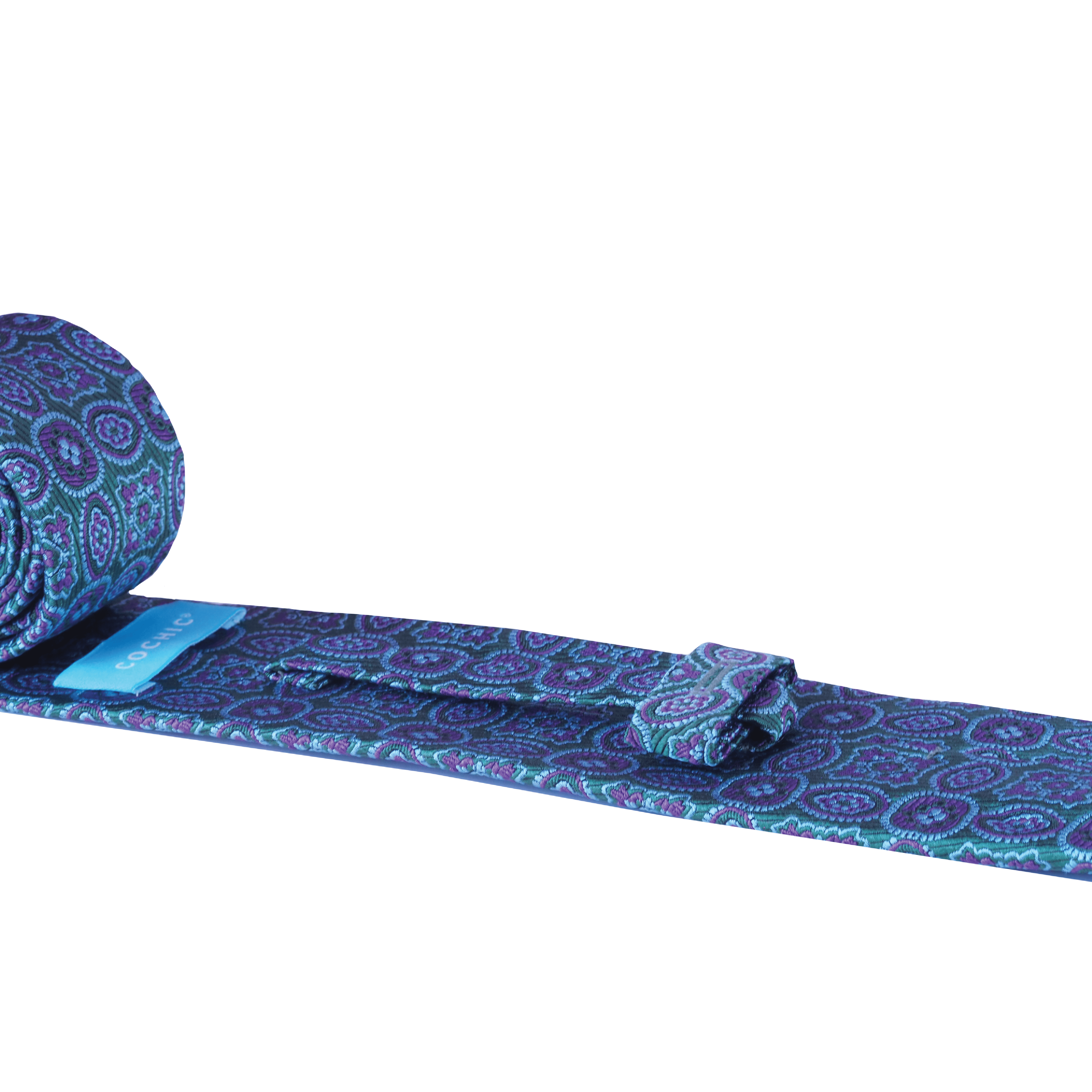 CRAVATE CLASSIQUE FLEURS VERDOYANTES