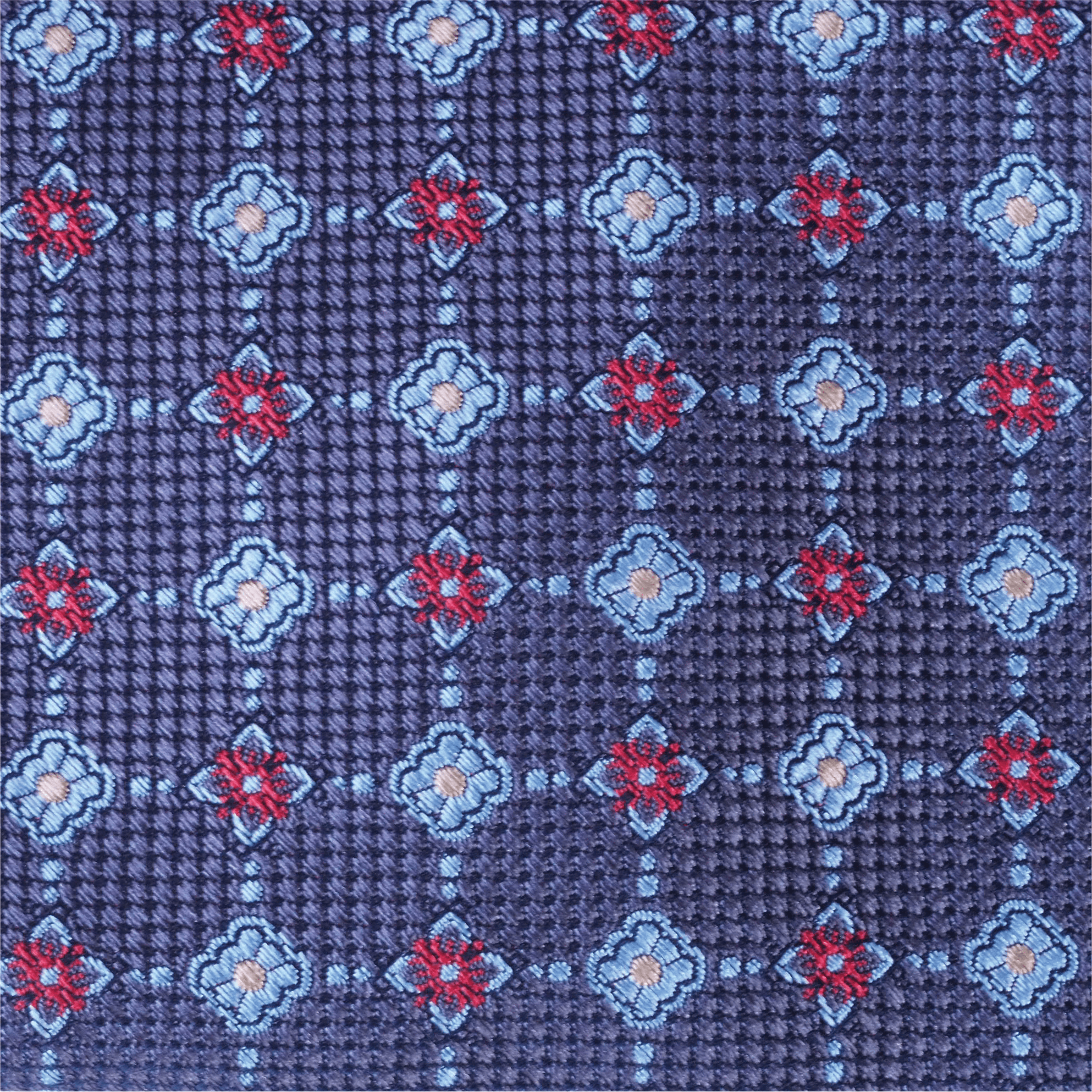 CRAVATE CLASSIQUE LA VALSE ARGENTÉ DES PÉTALES