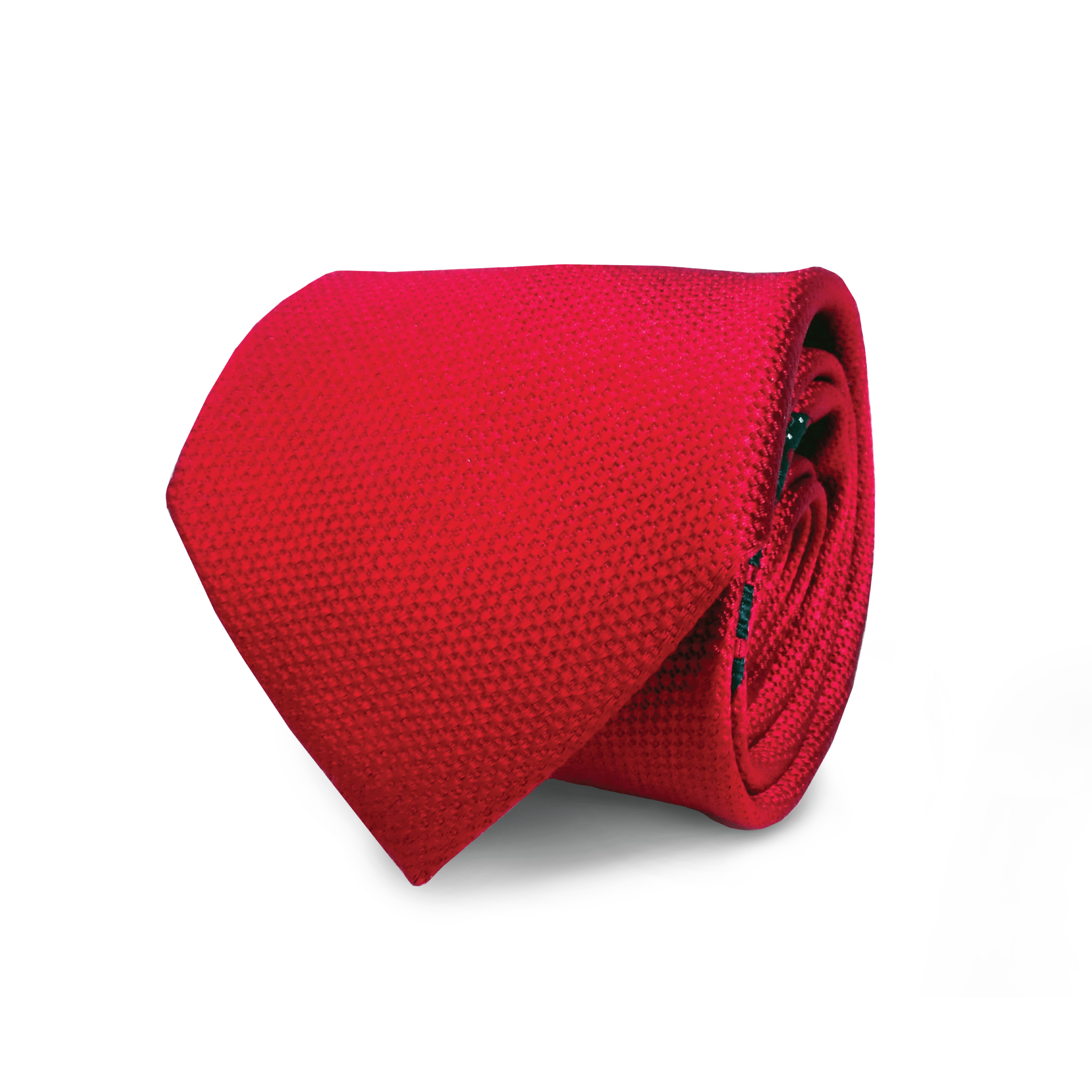 Front View of Red Silk Tie - St Valentine's