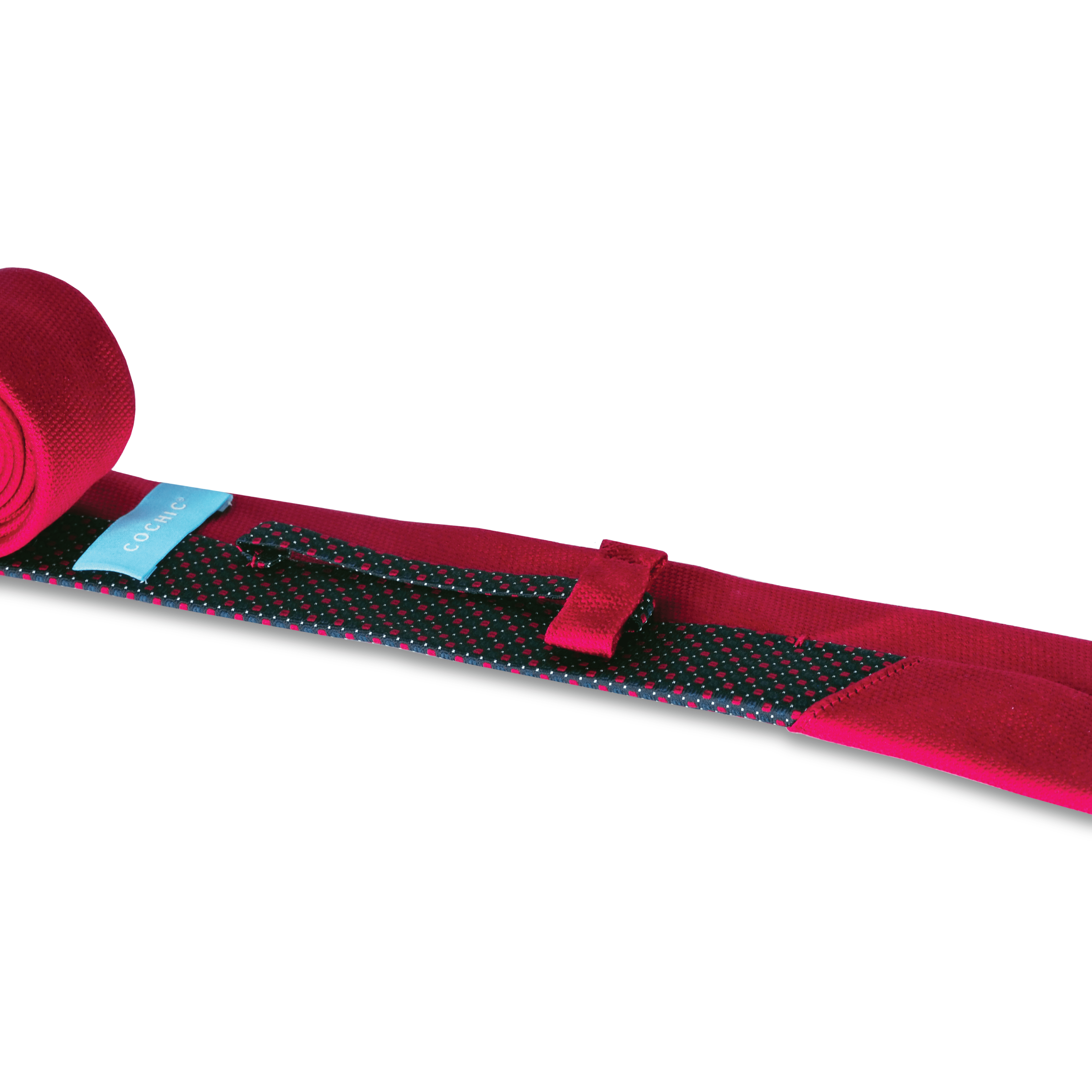 Back View of Front view of the Mighty Romance Silk Tie