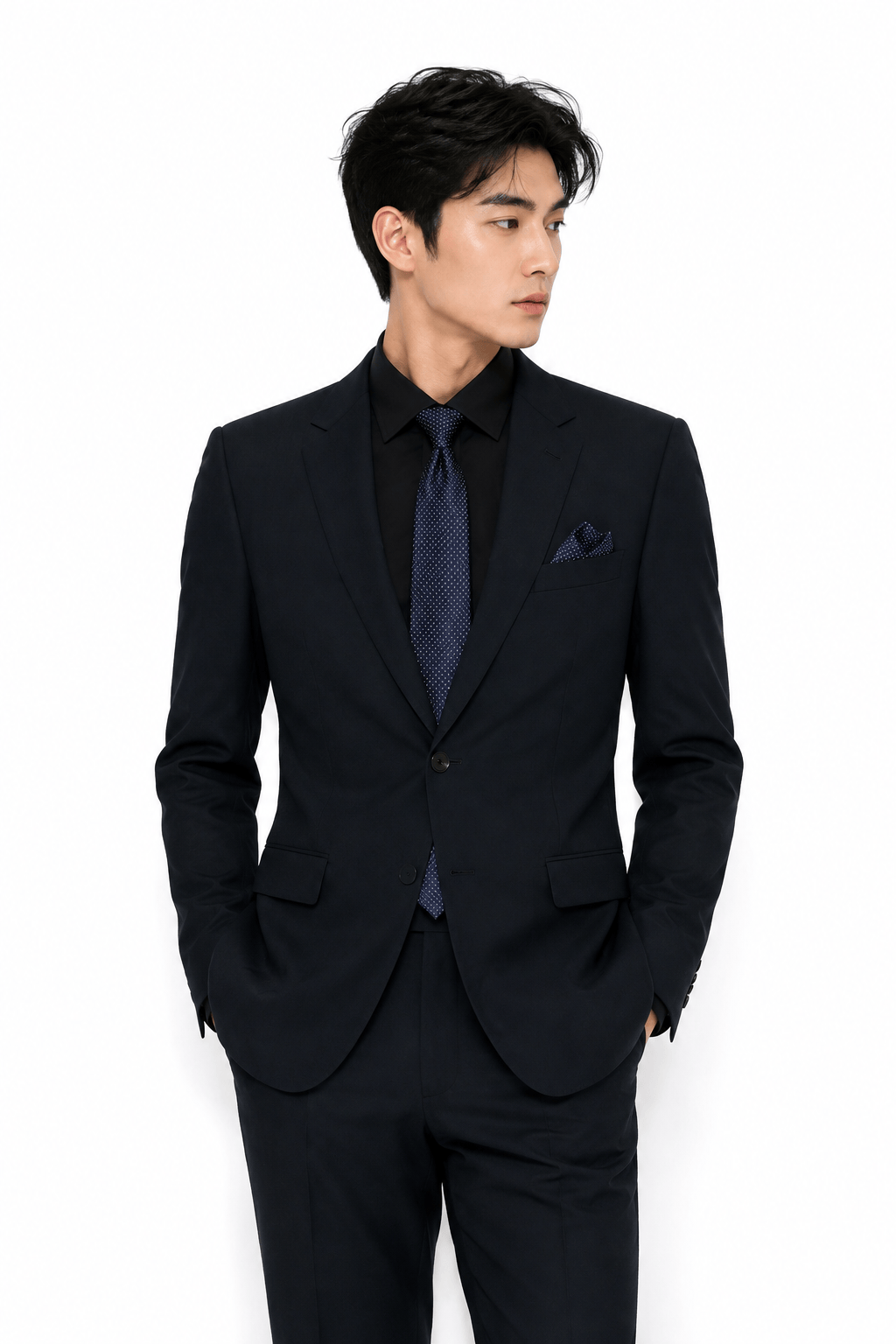 GIUSEPPE DEEP BLUE TIE- SKINNY
