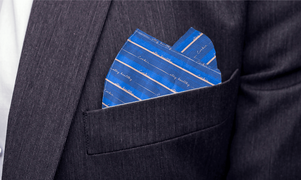 STAY HEALTHY - POCKET SQUARE - ANTIBACTERIAL COTTON
