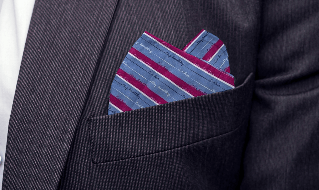 STAY HEALTHY - POCKET SQUARE - ANTIBACTERIAL COTTON