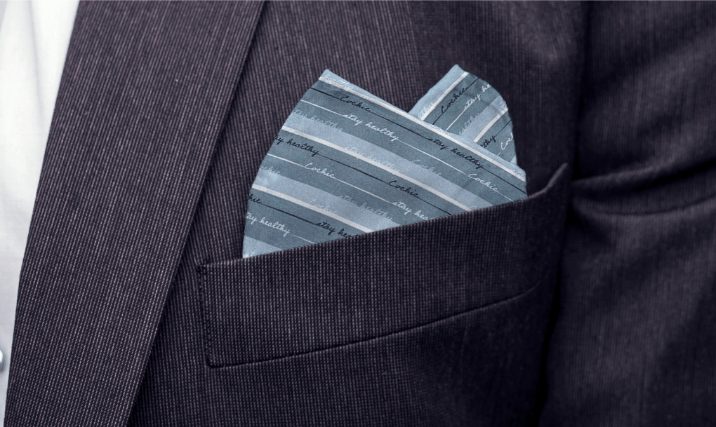 STAY HEALTHY - POCKET SQUARE - ANTIBACTERIAL COTTON