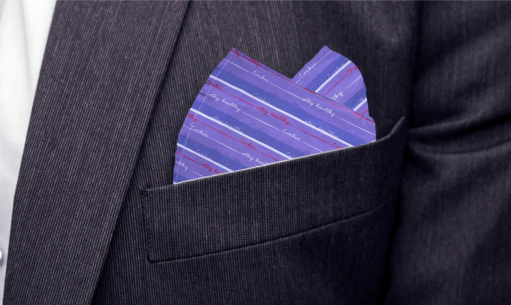 STAY HEALTHY - POCKET SQUARE - ANTIBACTERIAL COTTON