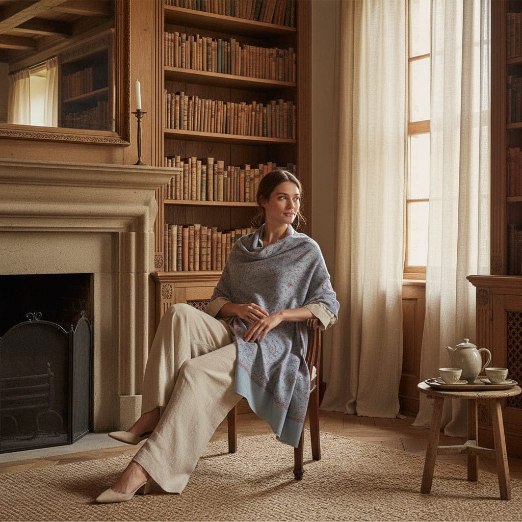 CASHMERE FINE WOOL SHAWL - ALIYAH