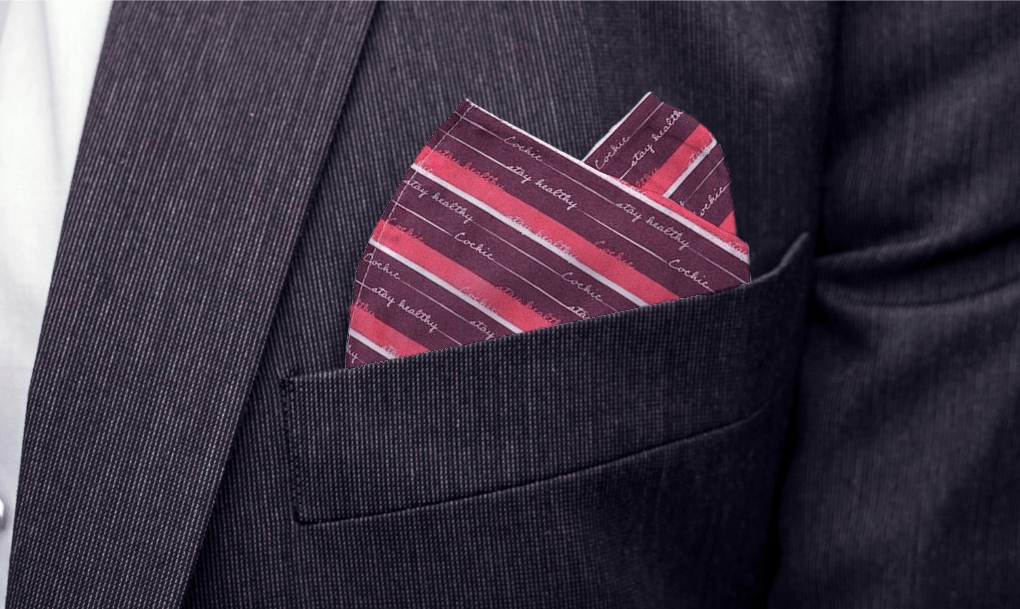 STAY HEALTHY - POCKET SQUARE - ANTIBACTERIAL COTTON
