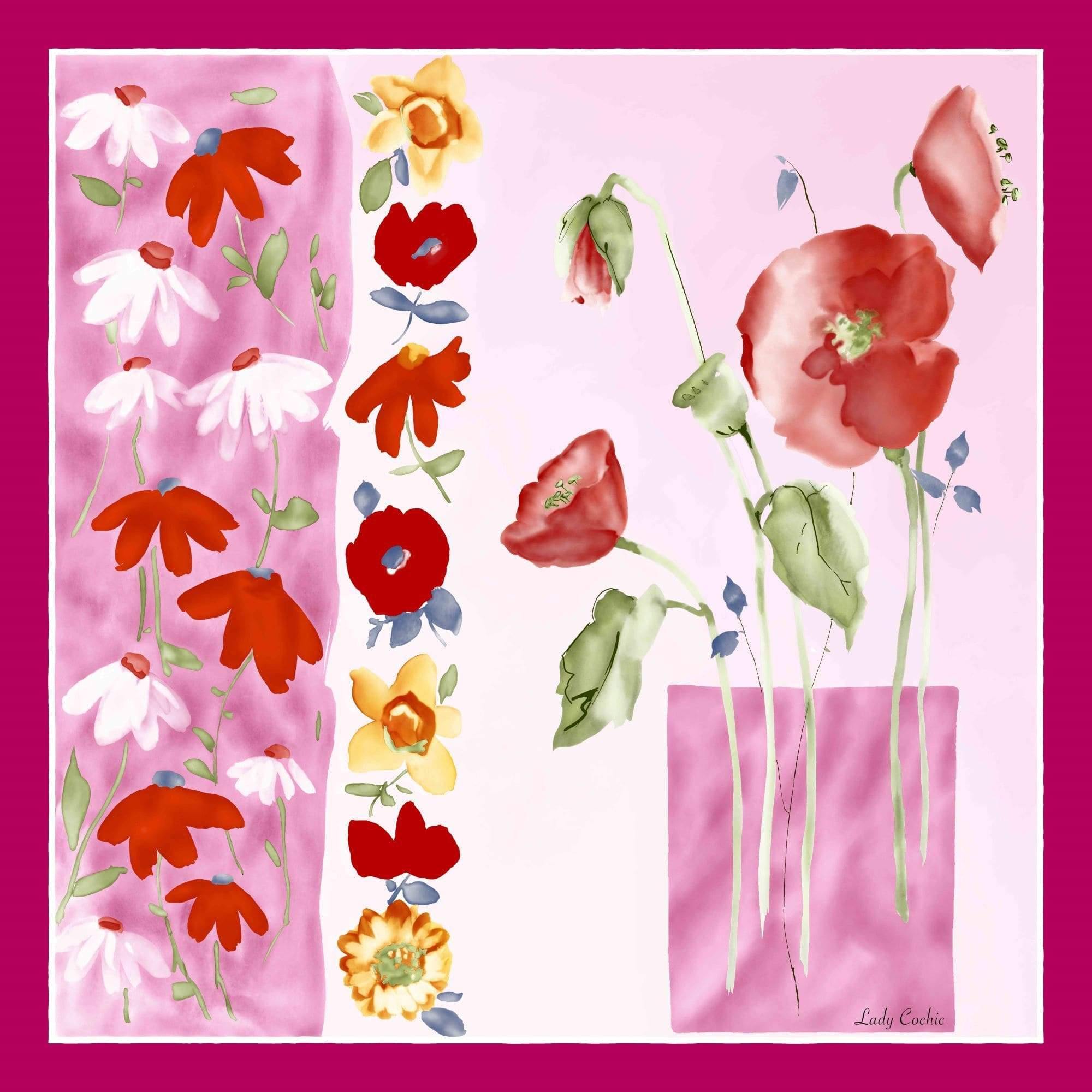 Sofia Silk Foulard - Cochic