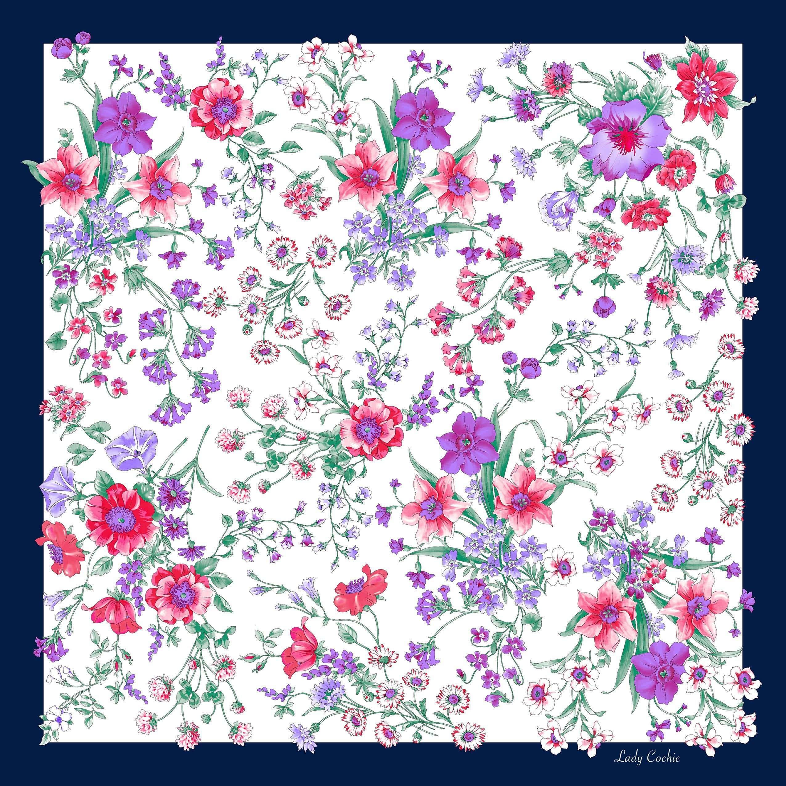 Les Jardins Fiorito – Silk Foulard - Cochic