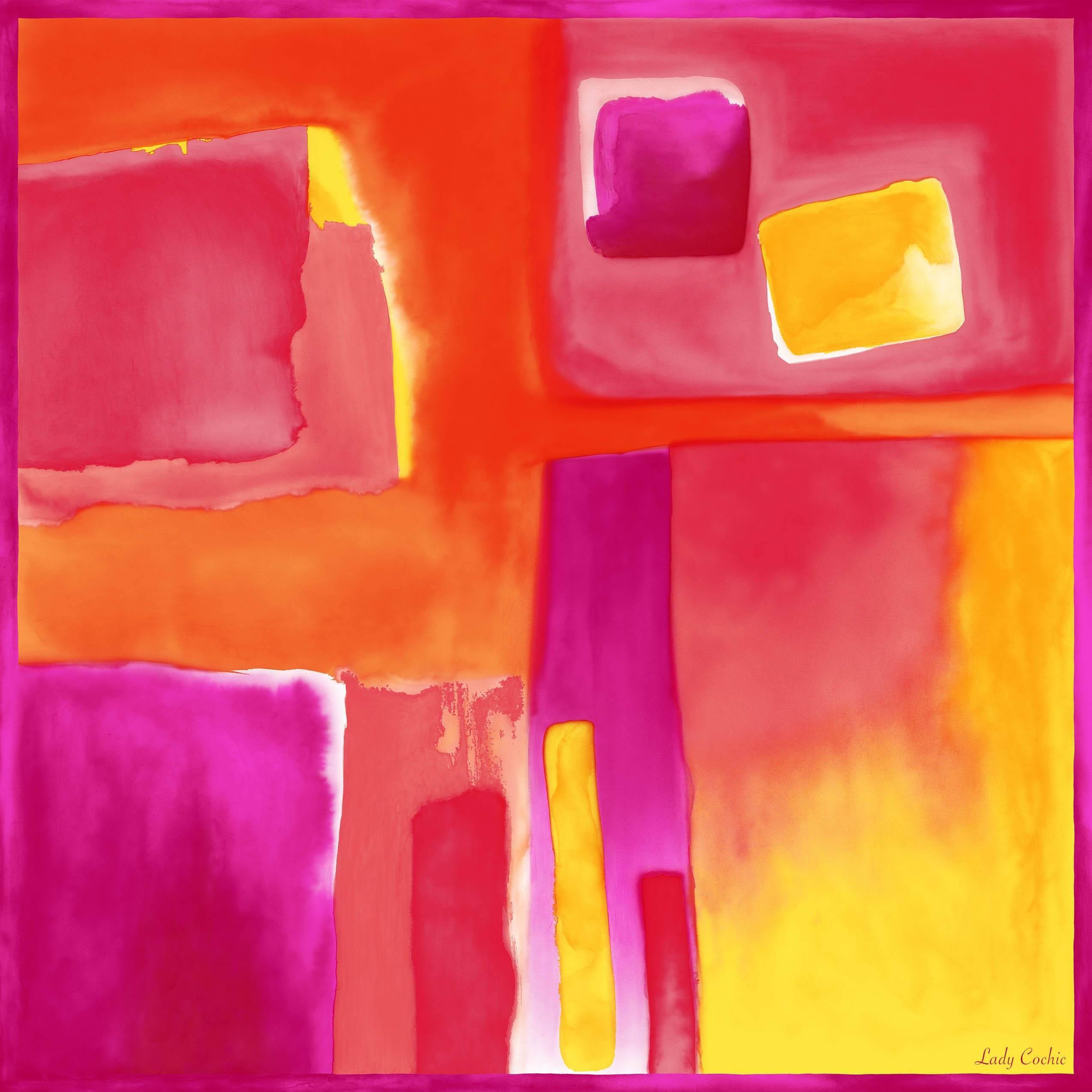 Sophie's Top Picks: Chic Cocktail Summer Sunset – Silk Foulard - Cochic