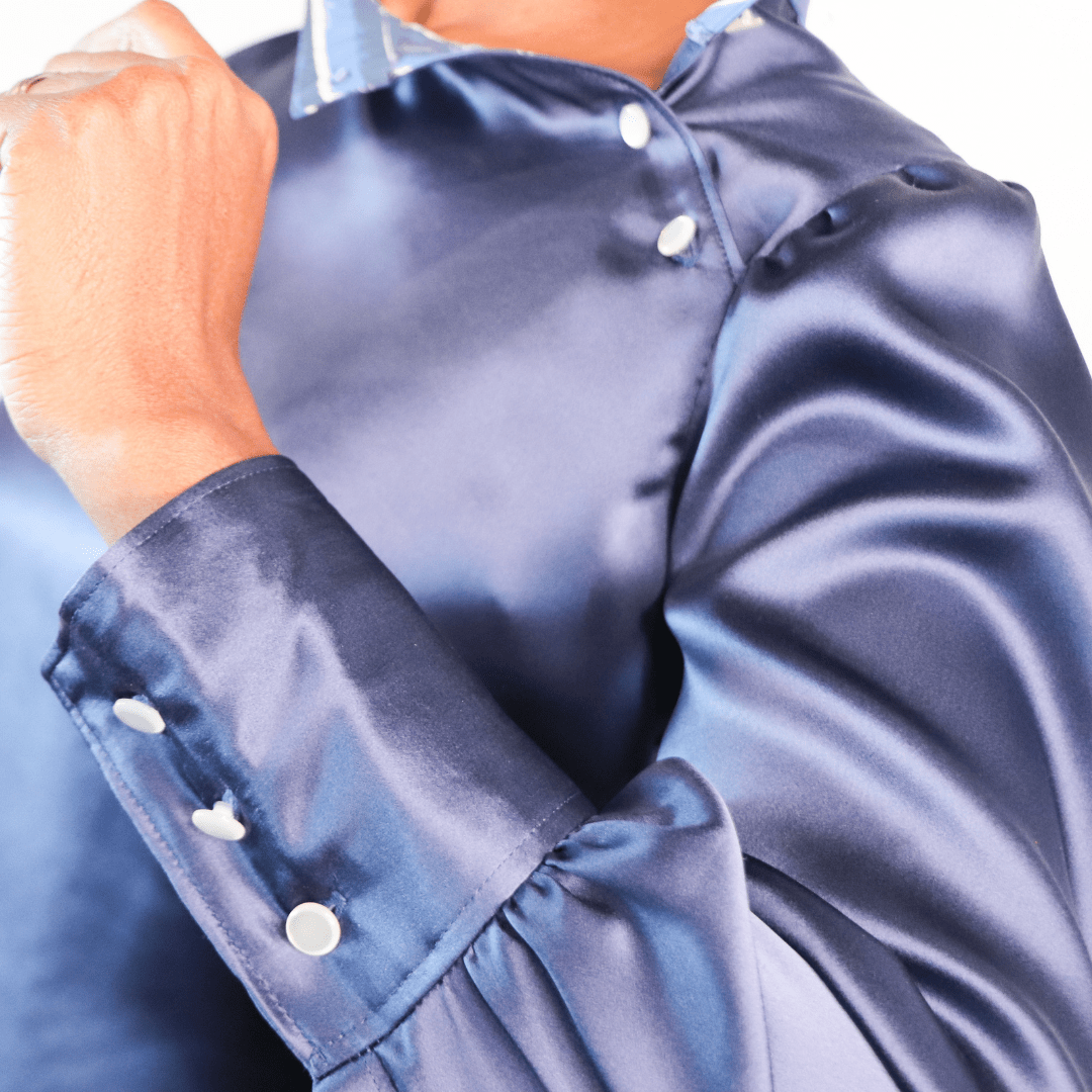 BLOUSE EN SOIE-SAPHIR®