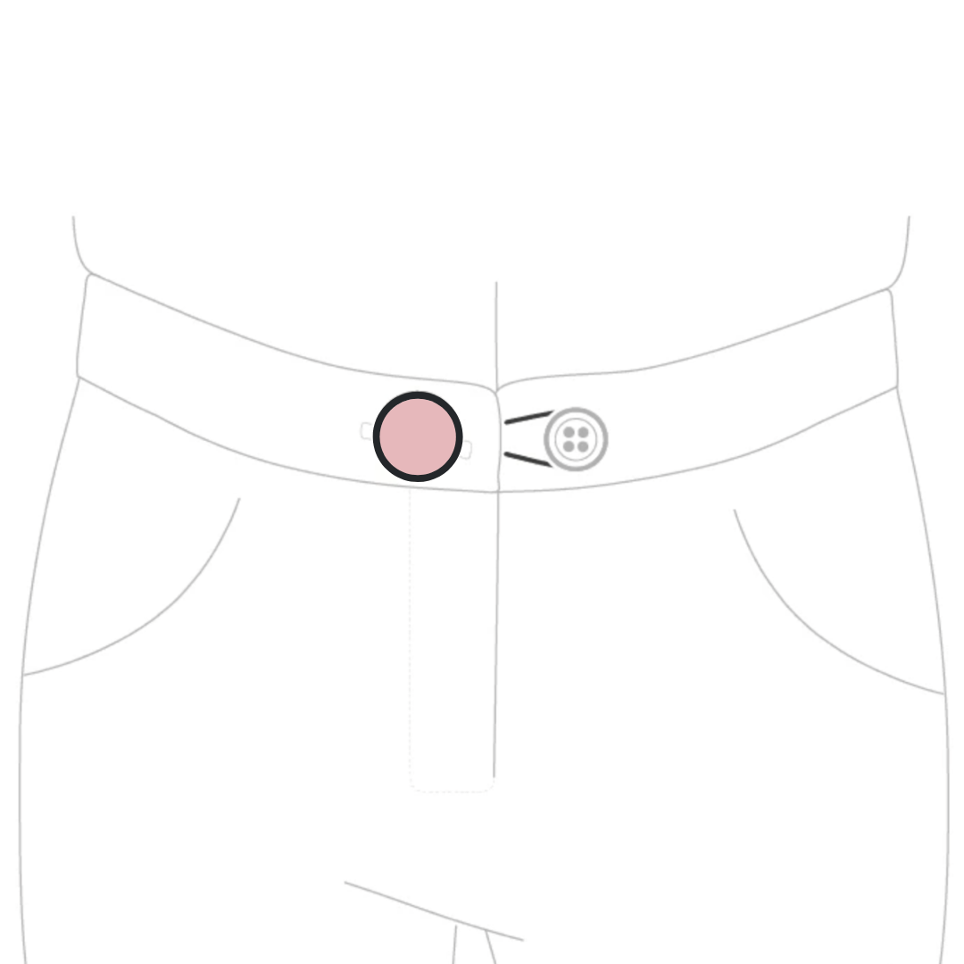 Maternity Pant & Skirt Waist Extenders (3pcs, 3sizes, Grey Nacre)