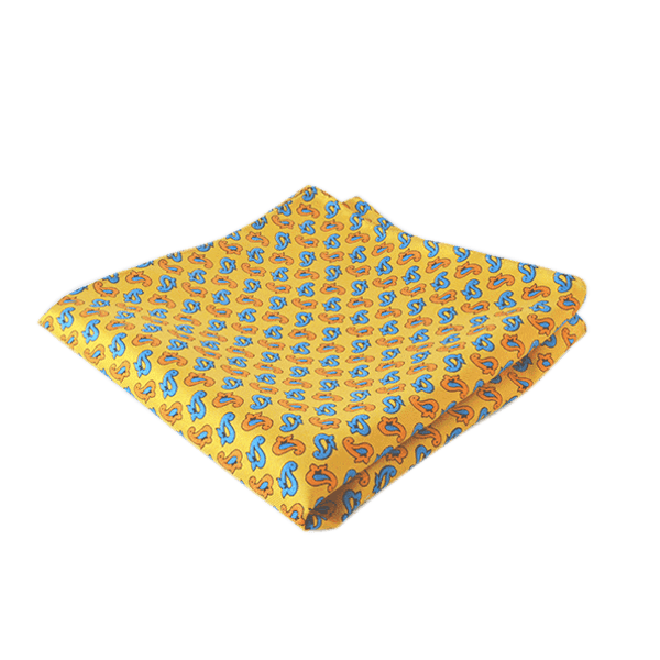 JAUNE ROYAL POCKET SQUARE - Cochic