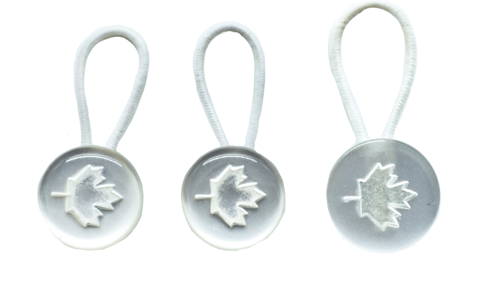 top view 3 pcs set of canadian white shirt collar extender