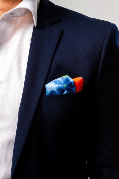 HIBISCUS POCKET SQUARE - Cochic