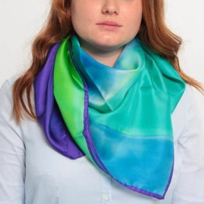 Sophie's Top Picks: Chic Cocktail Summer Blue Hour -Silk Foulard - Cochic