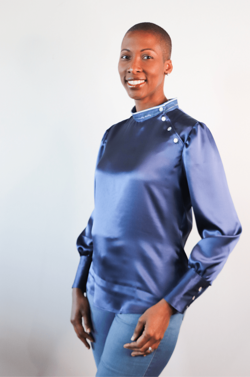 BLOUSE EN SOIE-SAPHIR®