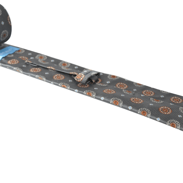 FANCY TIE BROWN GOLDEN - SKINNY - Cochic