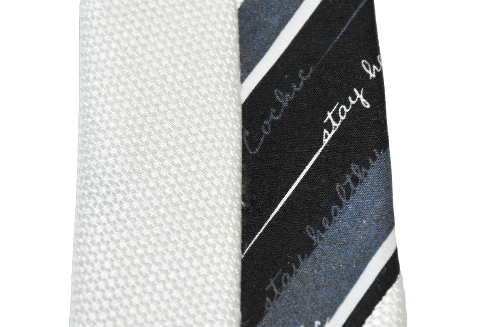 Apollo White Tie (Silk with Antibacterial Cotton)