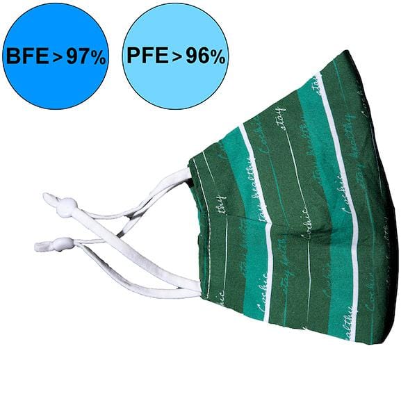 “Stay Healthy” 99.9% Antibacterial Mask - Eden