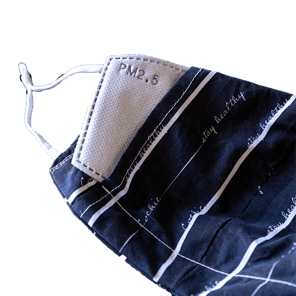 “Stay Healthy” 99.9% Antibacterial Mask - Black - Cochic