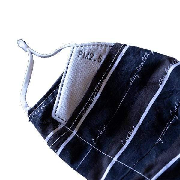 “Stay Healthy” 99.9% Antibacterial Mask - Black/Brown - Cochic