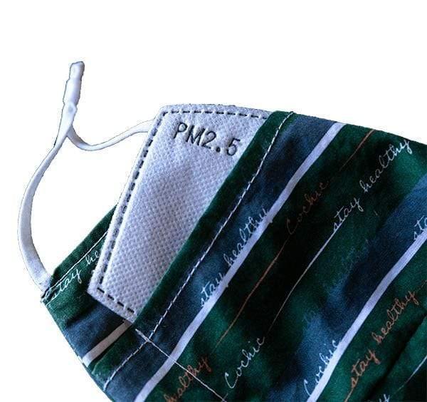 “Stay Healthy” 99.9% Antibacterial Mask - Green Pastures - Cochic