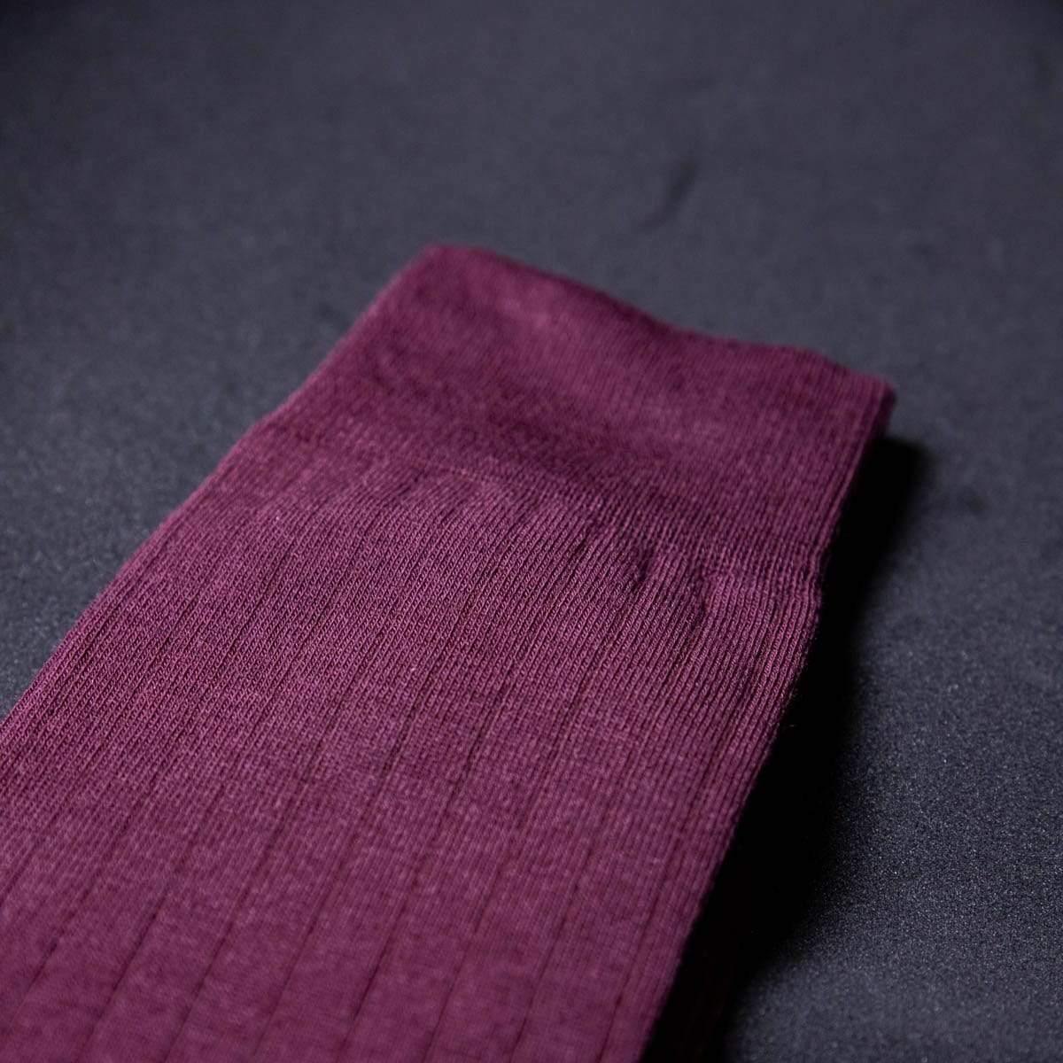 Elegant Cashmere blend dress socks - Barolo Wine - Cochic