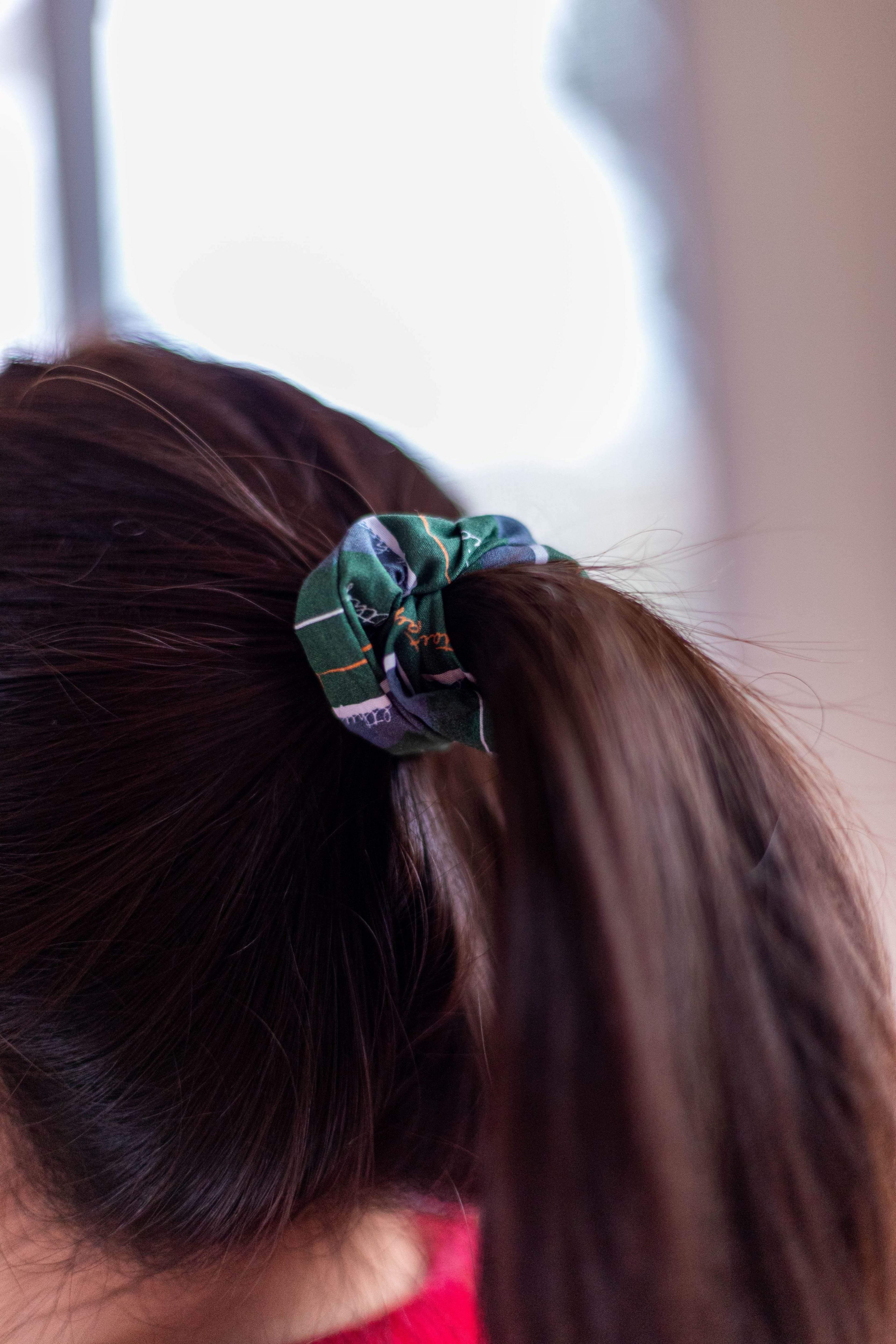 Antibacterial Cotton Hair Tie - Green Pastures - Cochic