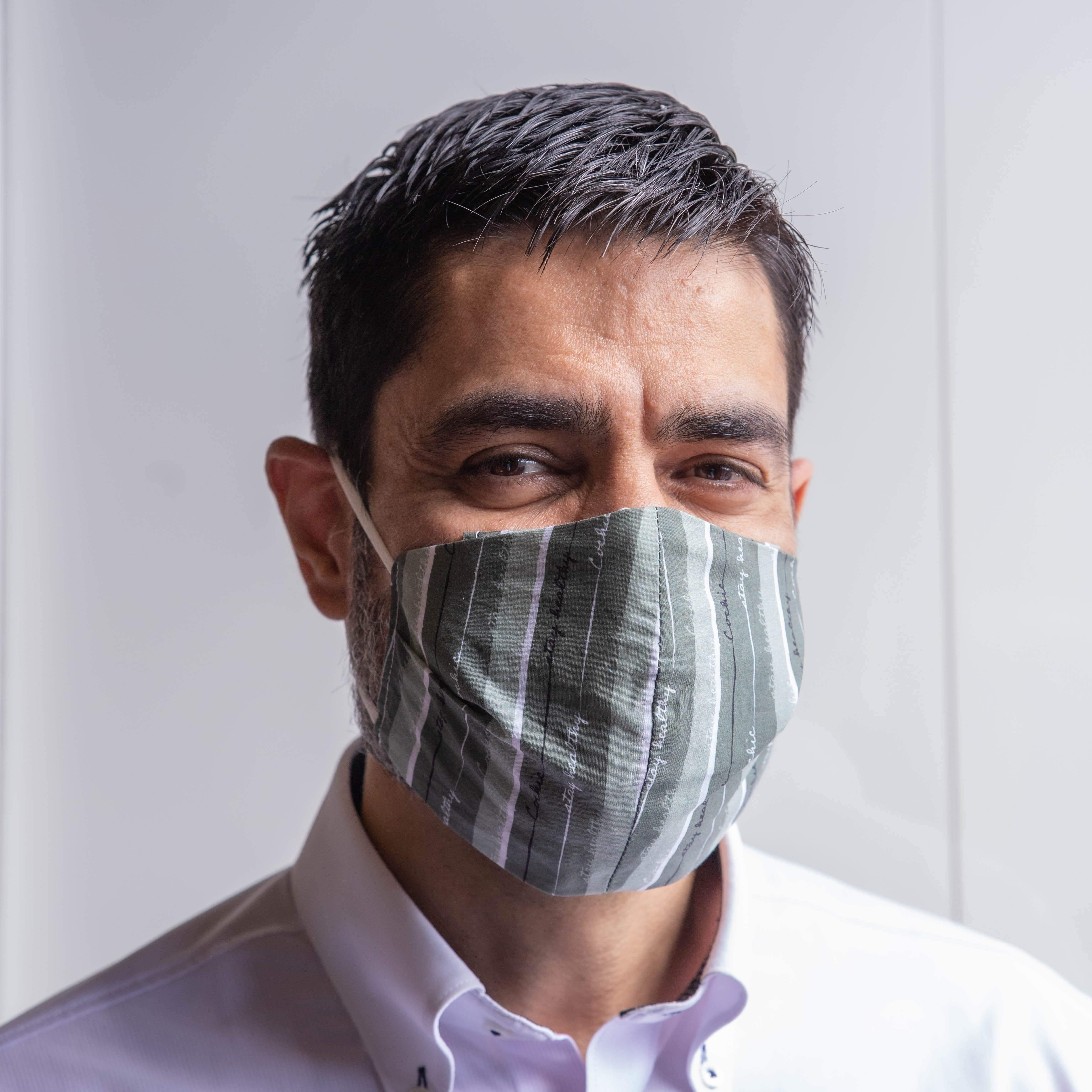 “Stay Healthy” 99.9% Antibacterial Mask - Thyme 2 - Cochic