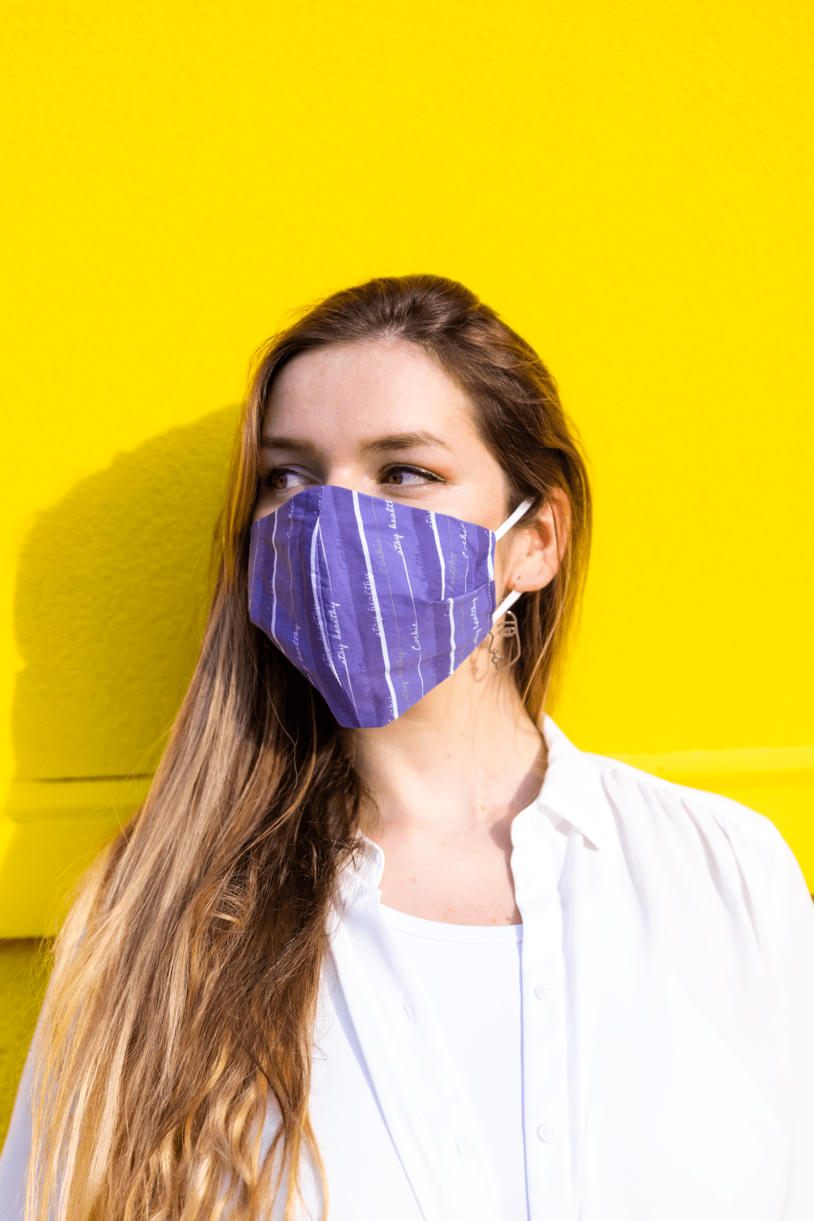 “Stay Healthy” 99.9% Antibacterial Mask - Corsican Purple - Cochic