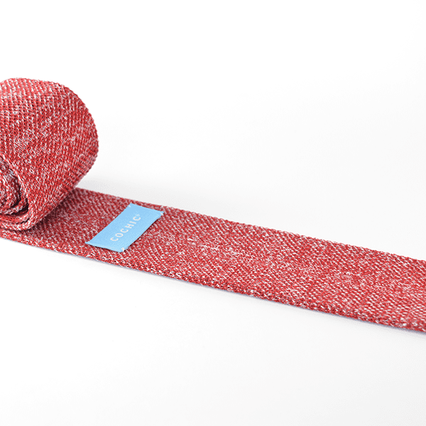 ITALIAN TRICOT TIE RED - SKINNY - Cochic