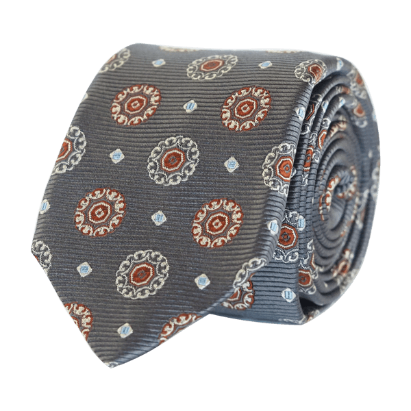 FANCY TIE BROWN GOLDEN - SKINNY - Cochic