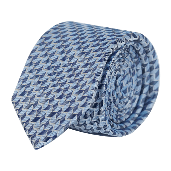 WAVY BLUE TIE - SKINNY - Cochic