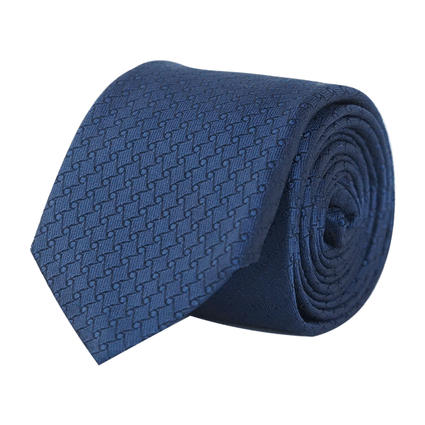 JAZZY COFFEE TIE BLUE - SKINNY - Cochic