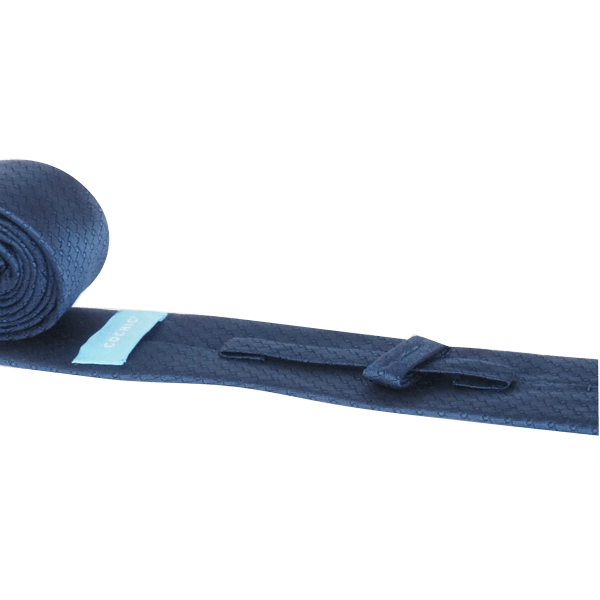 JAZZY COFFEE TIE BLUE - SKINNY - Cochic