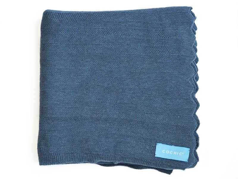 EDIMBURGO COTTON SCARF - ARTIC BLUE - Cochic