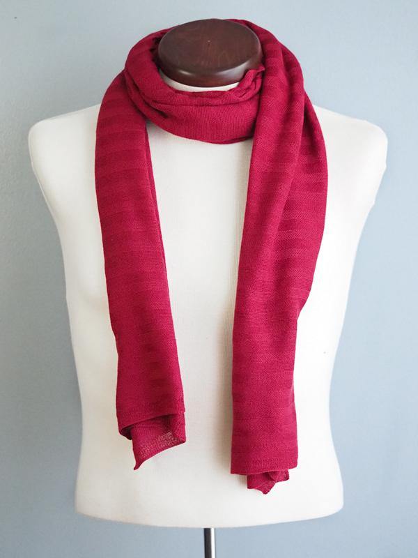 EDIMBURGO COTTON SCARF - BORDEAUX - Cochic