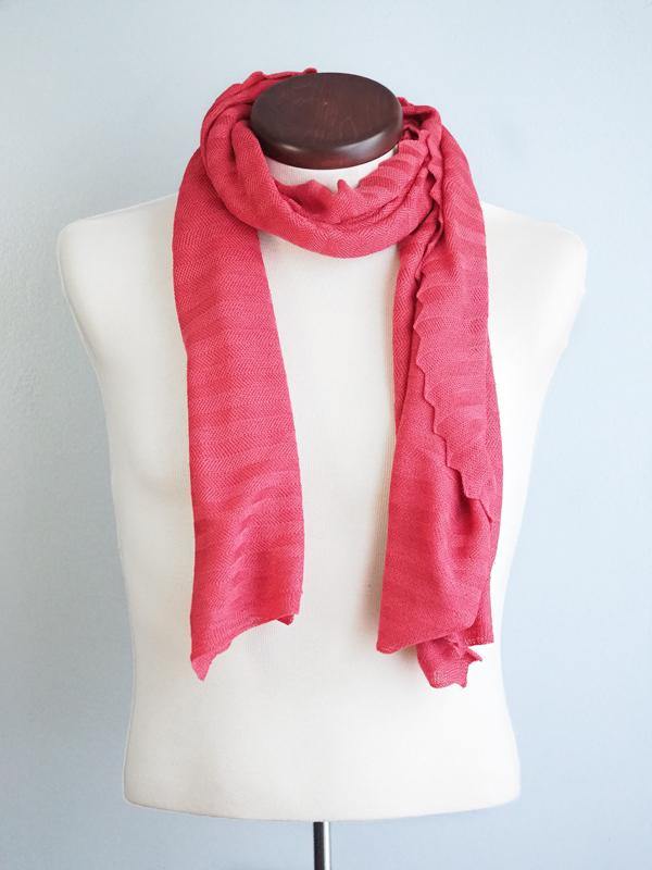 EDIMBURGO COTTON SCARF - CORAL - Cochic