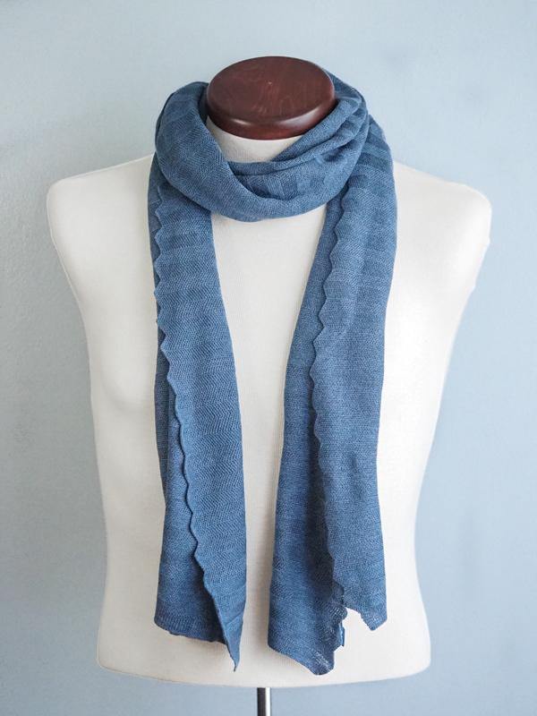 EDIMBURGO COTTON SCARF - ARTIC BLUE - Cochic